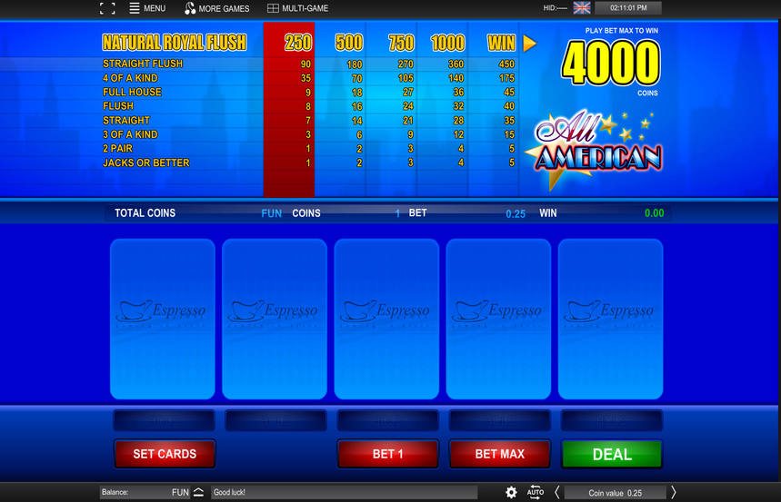 Espresso Games All American