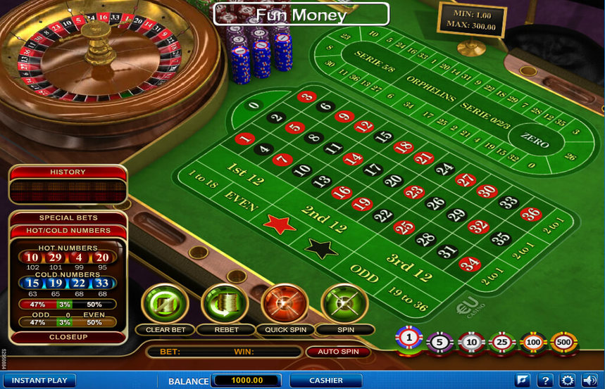 European Roulette Pro Special