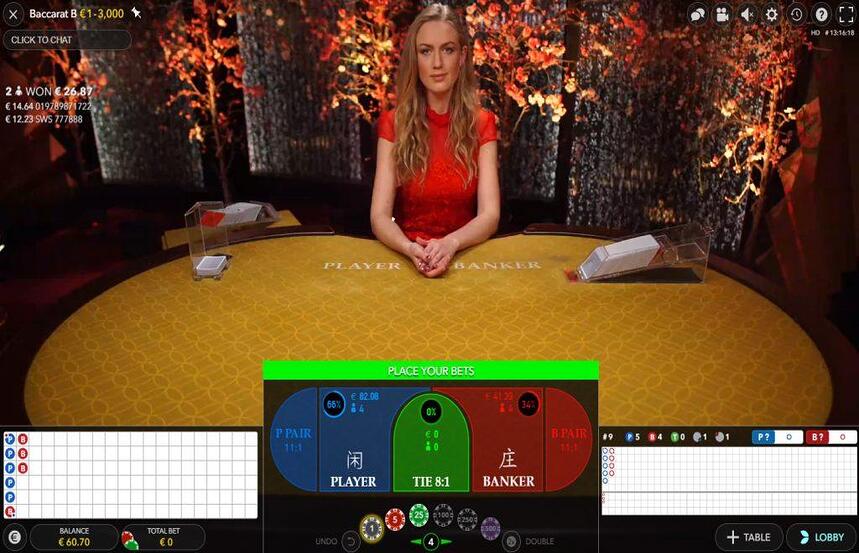 Evolution Baccarat Live