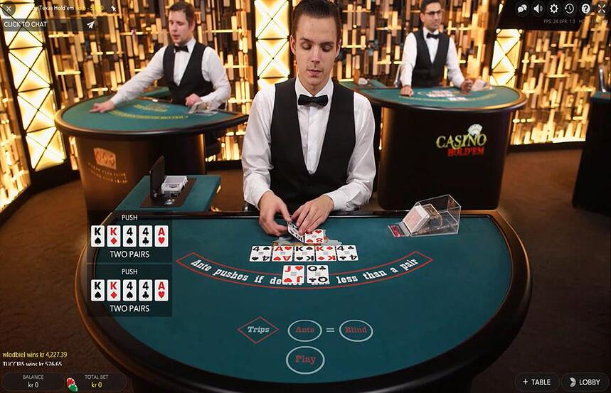 Evolution Ultimate Texas Holdem