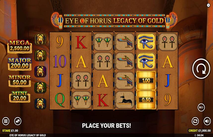 Eye of Horus Legacy of Gold