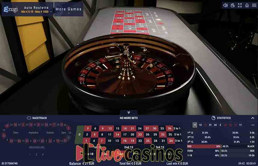 Ezugi Auto Roulette