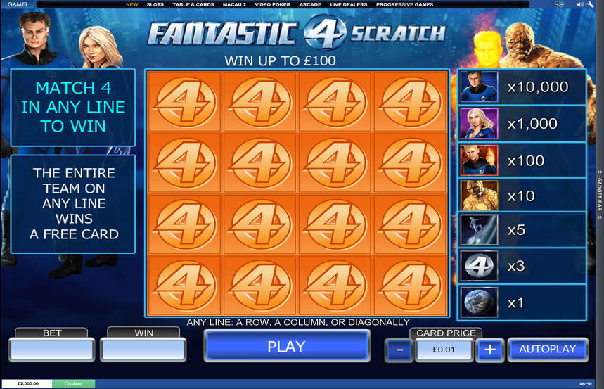 Fantastic 4 Scratch
