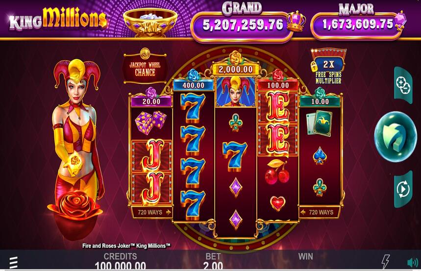 Fire and Roses Joker King Millions