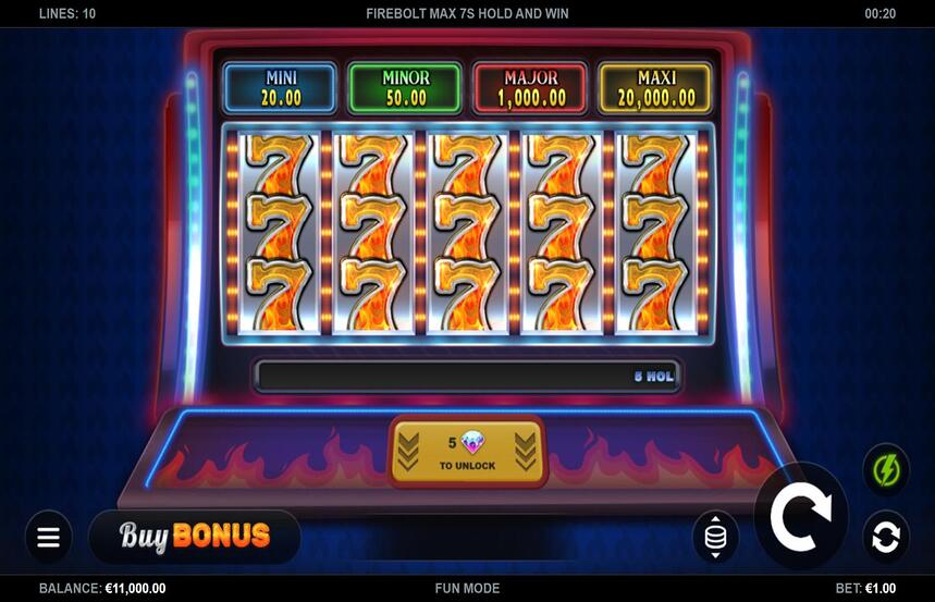 Firebolt Max 7s Hold and Win