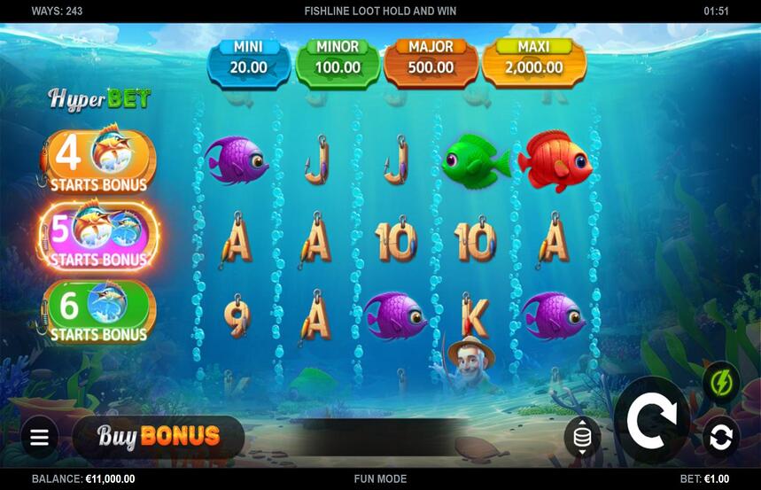 Fishline Loot Hold and Win