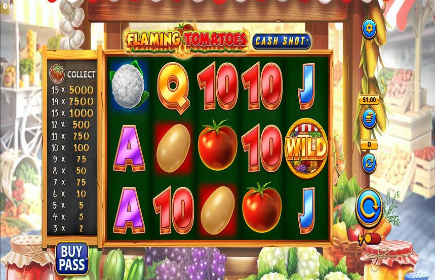 Flaming Tomatoes Cash Shot