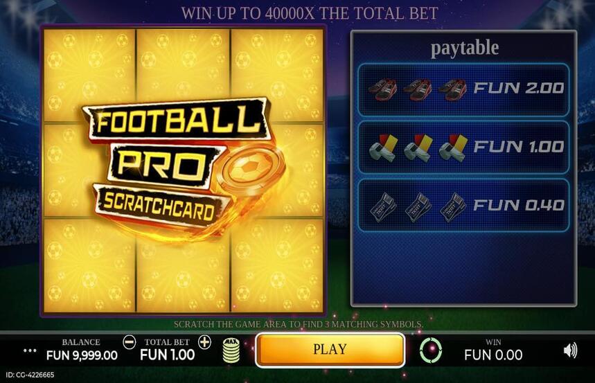 Football Pro Scratchcard
