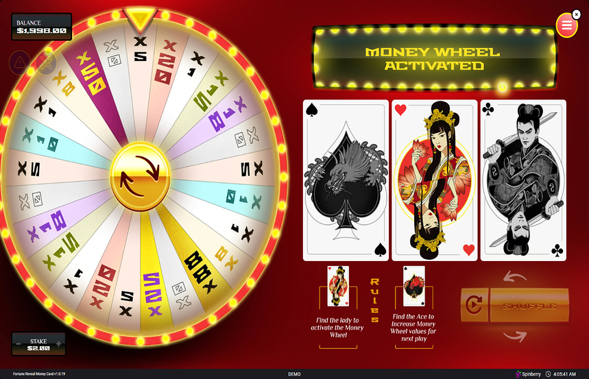 Fortune Reveal Money Card