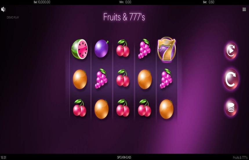 Fruits and 777s