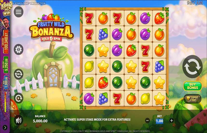 Fruity Wild Bonanza Hold and Spin