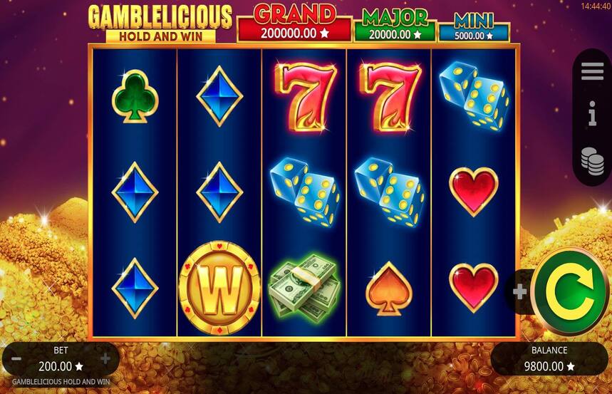 Gamblelicious Hold and Win