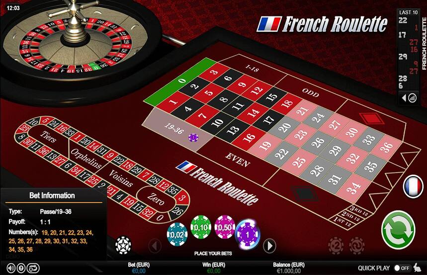 Game Inc French Roulette