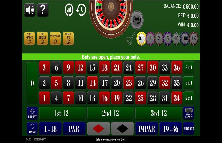 GameArt European Roulette