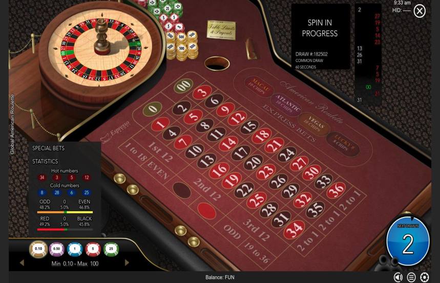 Global American Roulette
