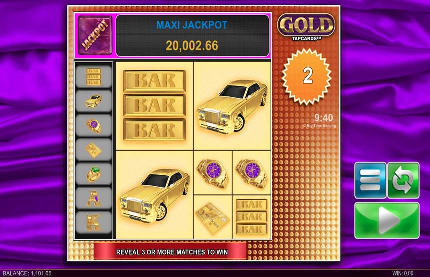 Gold Tap Cards