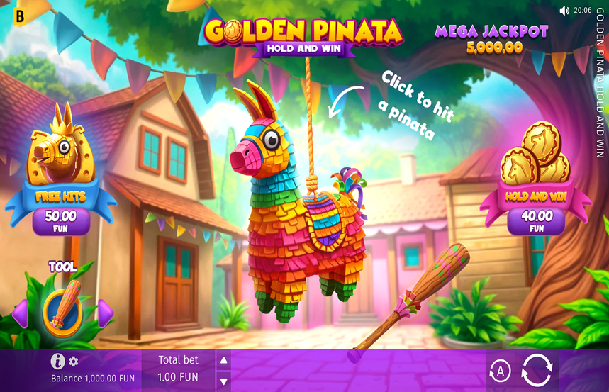 Golden Pinata Hold and Win