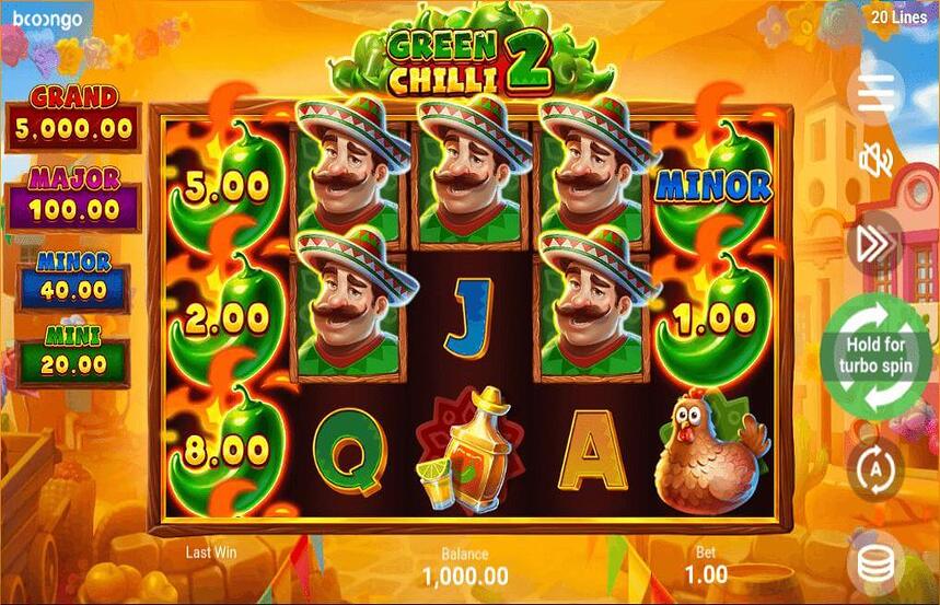 Green Chilli 2 Hold And Win