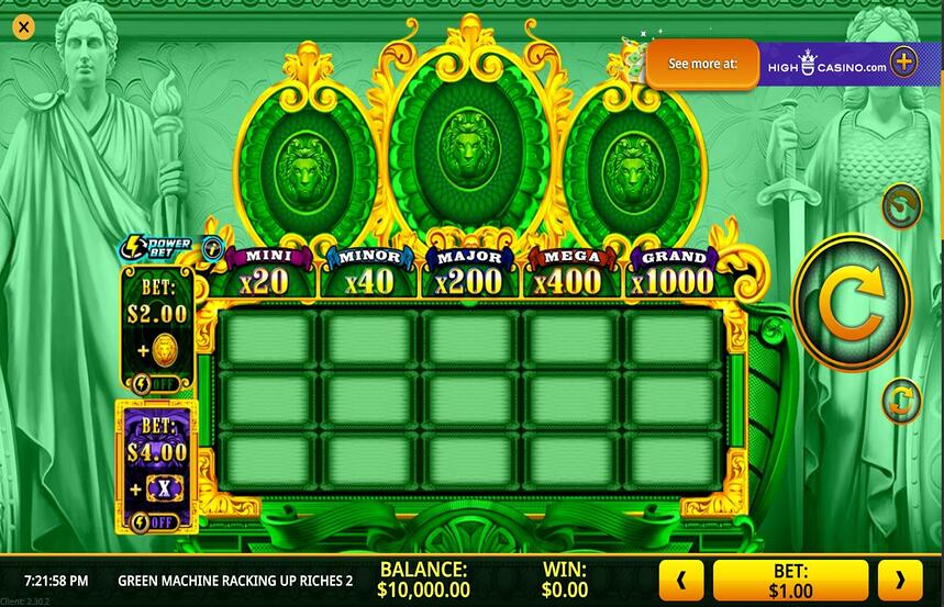 Green Machine Racking Up Riches 2