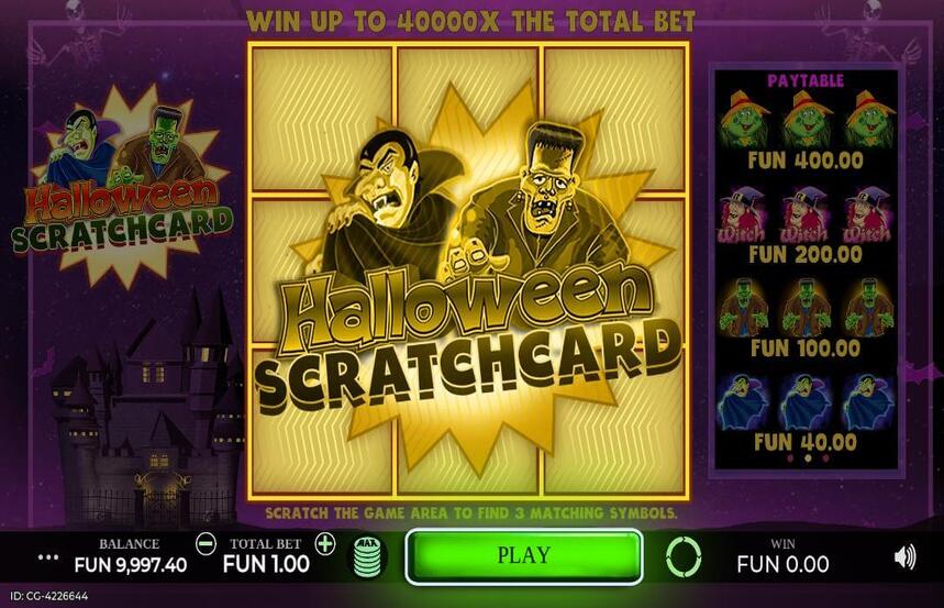 Halloween Scratchcard