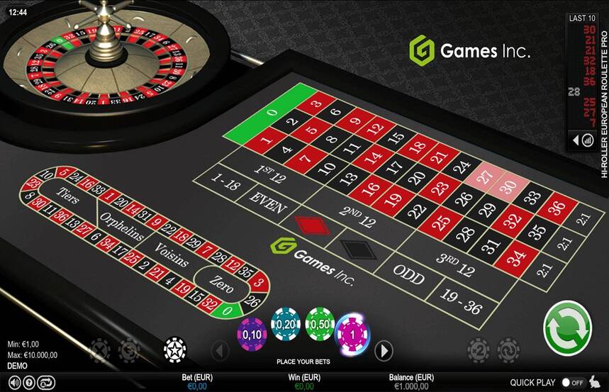 Hi Roller European Roulette Pro
