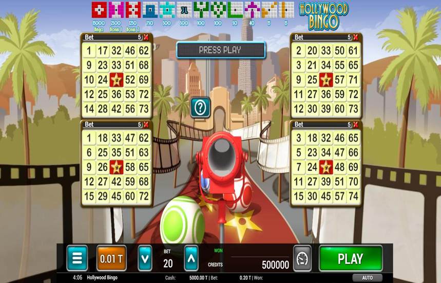 Hollywood Bingo