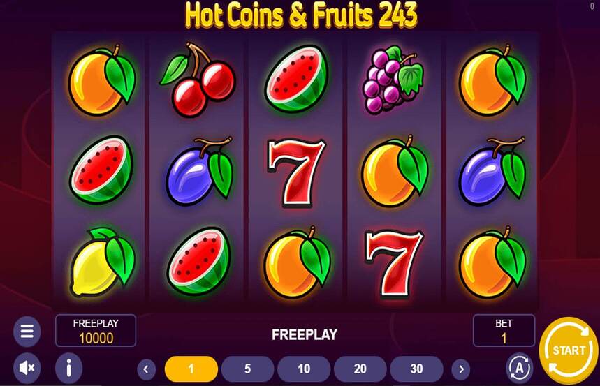 Hot Coins and Fruits 243