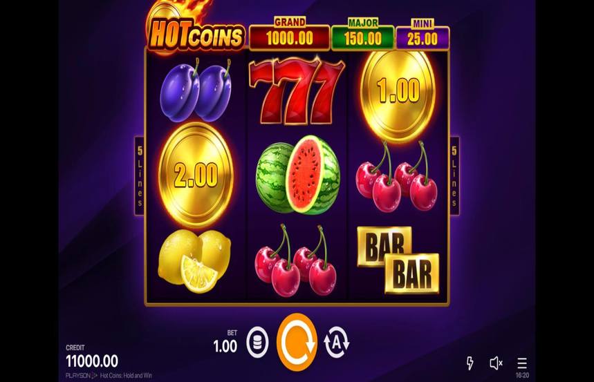 Hot Coins Hold and Win