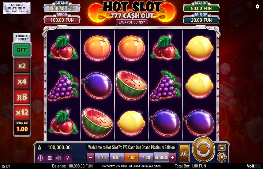 Hot Slot 777 Cash Out Grand Platinum Edition