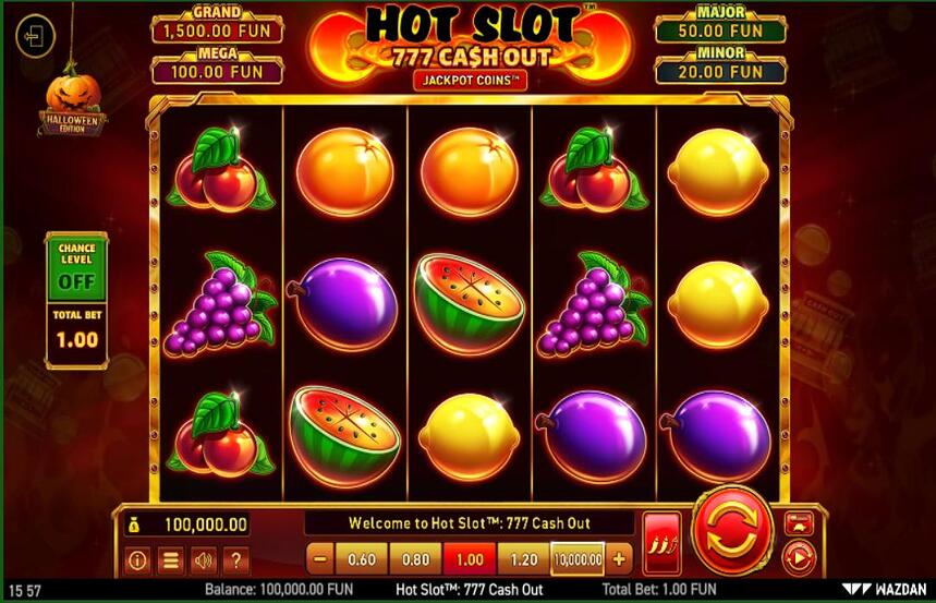 Hot Slot 777 Cash Out Halloween Edition