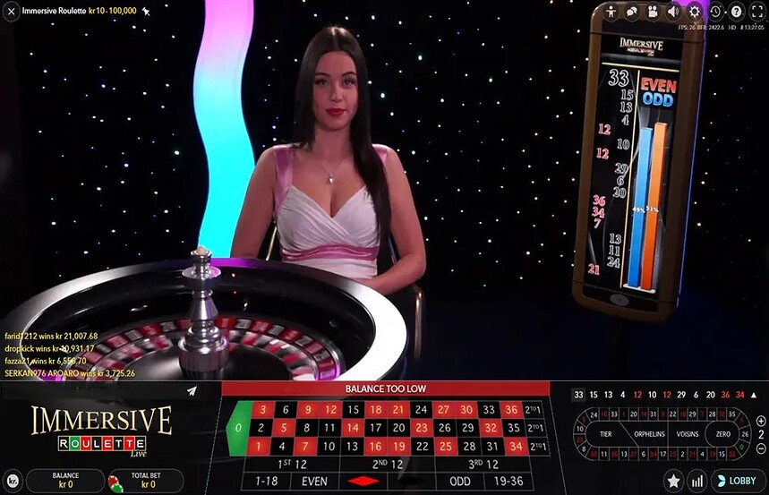 Immersive Roulette