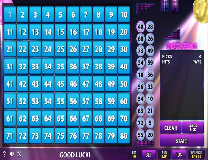 Inbet Games Disco Keno