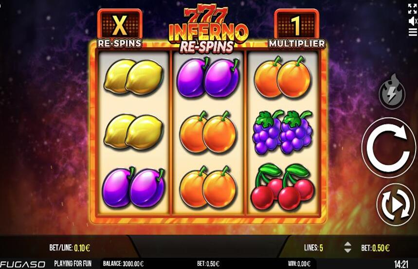 Inferno 777 Re spins