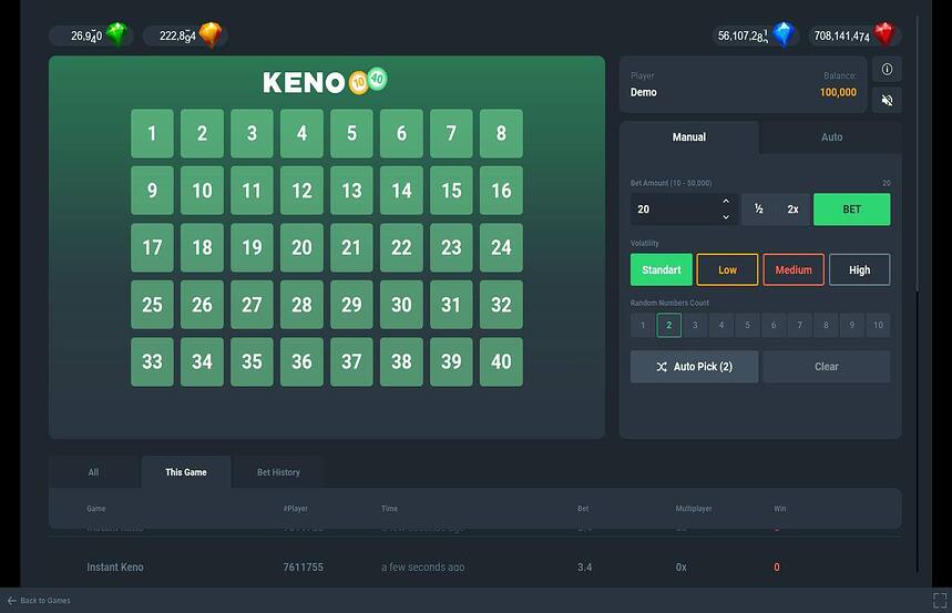 Instant Keno