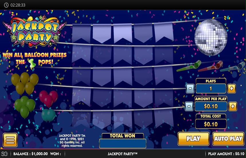 Instant Win Games Jackpot Party