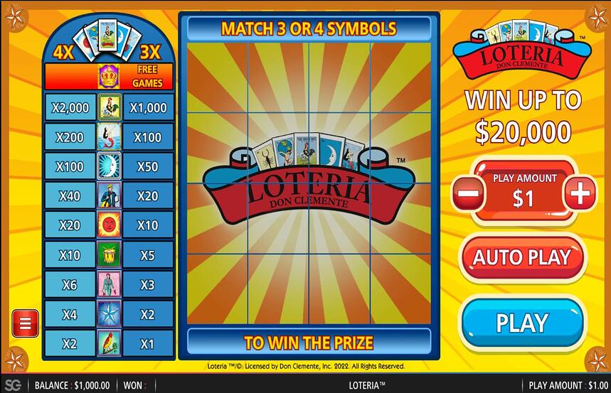 Instant Win Gaming Loteria