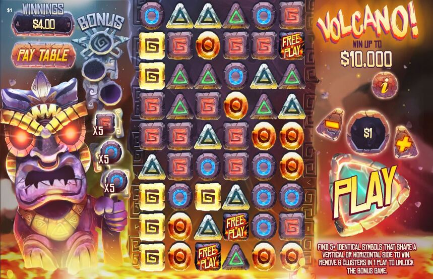 Instant Win Gaming Volcano