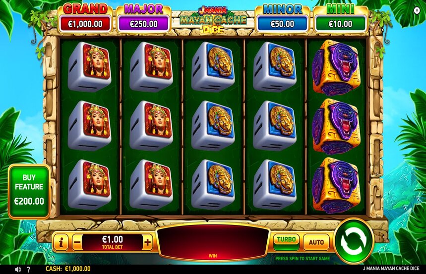 J Mania Mayan Cache Dice