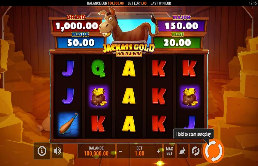 Jackass Gold Hold and Win