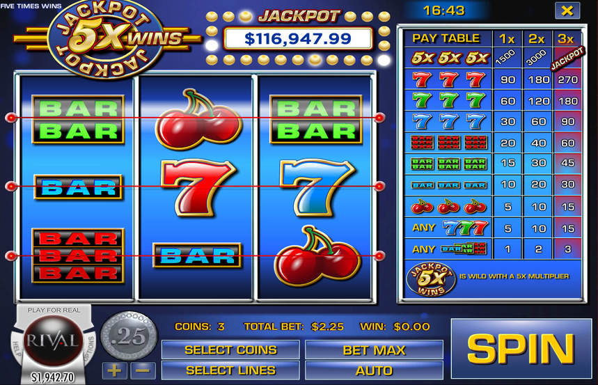 Jackpot 5x Wins