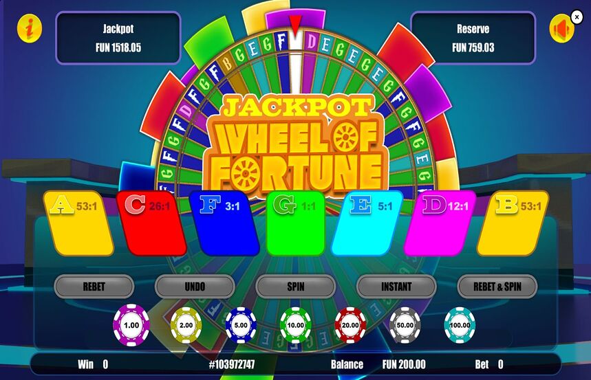 Jackpot Wheel of Fortune