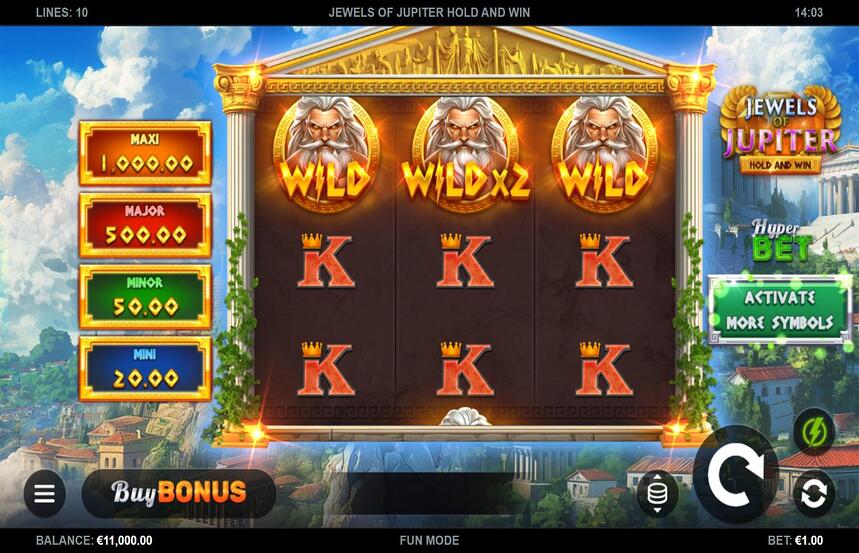 Jewels of Jupiter Hold and Win