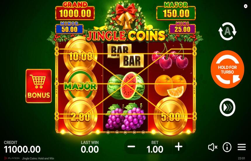 Jingle Coins Hold and Win