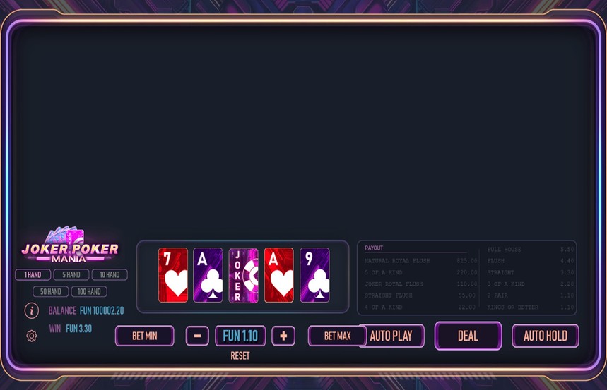 Joker Poker Mania