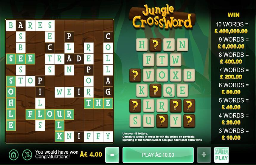 Jungle Crossword