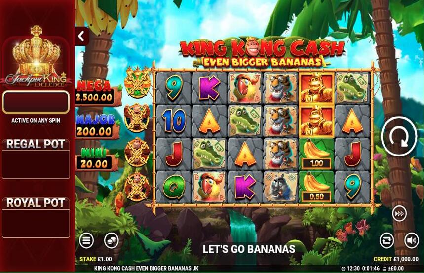 King Kong Cash Even Bigger Bananas Jackpot King