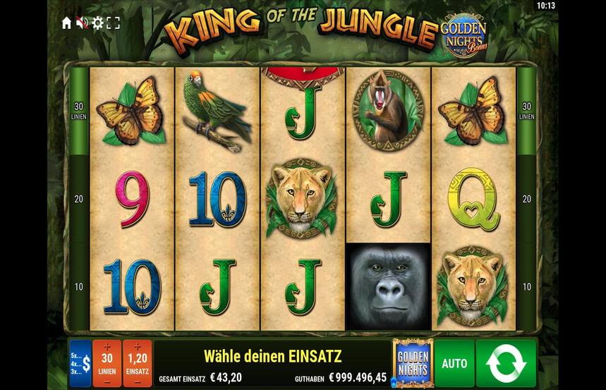 King of the Jungle Golden Nights