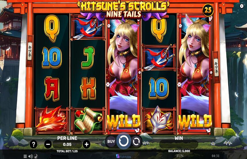 Kitsunes Scrolls Nine Tails