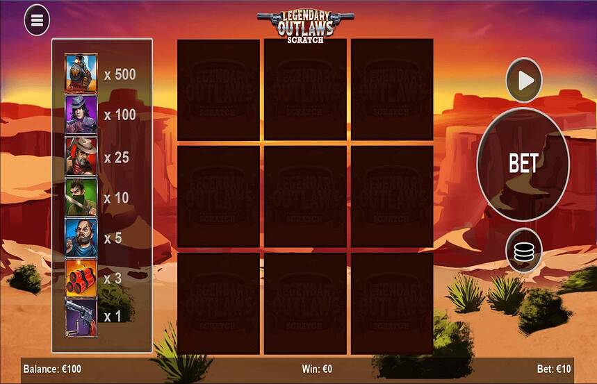 Legendary Outlaws Scratch