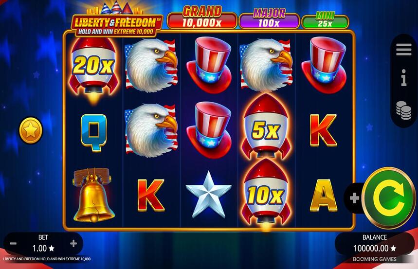Liberty and Freedom Hold and Win Extreme 10000